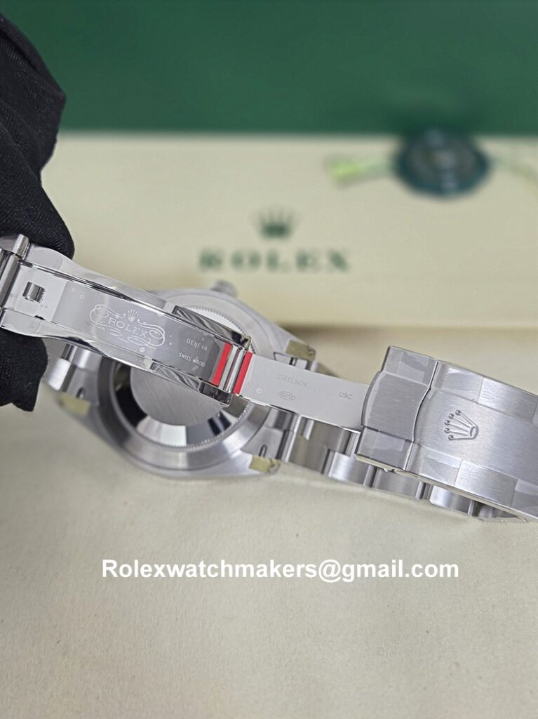 Rolex oyster perpetual 904L steel clasp with rolex engravings